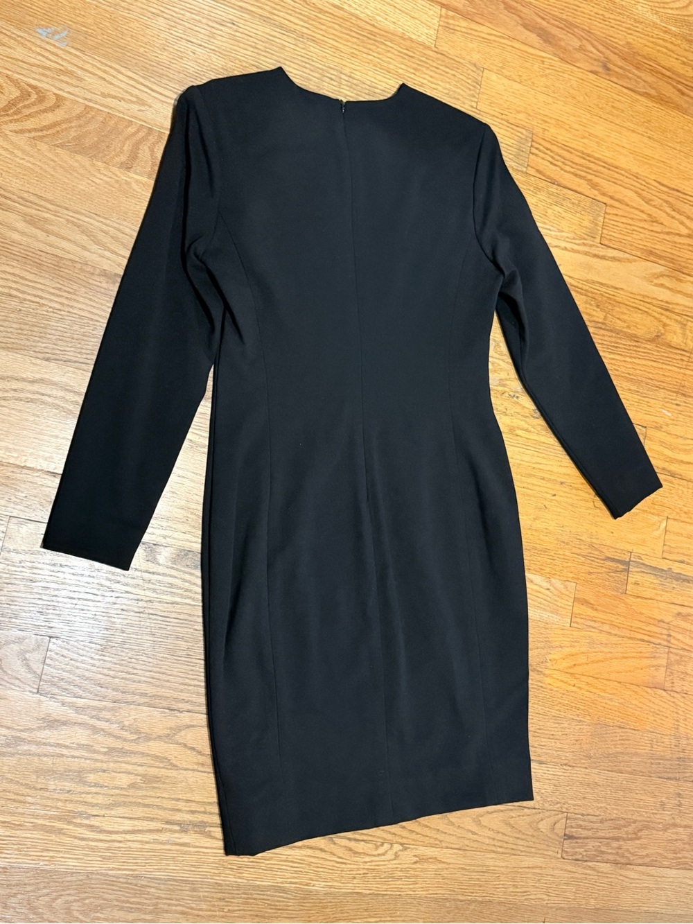 Carlisle Collection Black Long-Sleeve Bow-Accent Sheath Dress - Picture 8 of 11